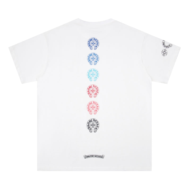クロムハーツ Tシャツ 半袖 Chrome Hearts Multi Color Horse Shoe T-shirt K6048