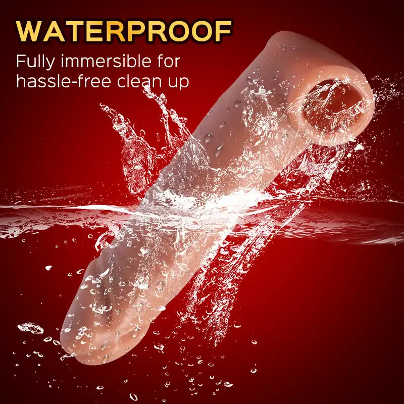 NO.11--Retractable 5-Inch Conqueror Extension Sleeve & Bullet Vibrator Set