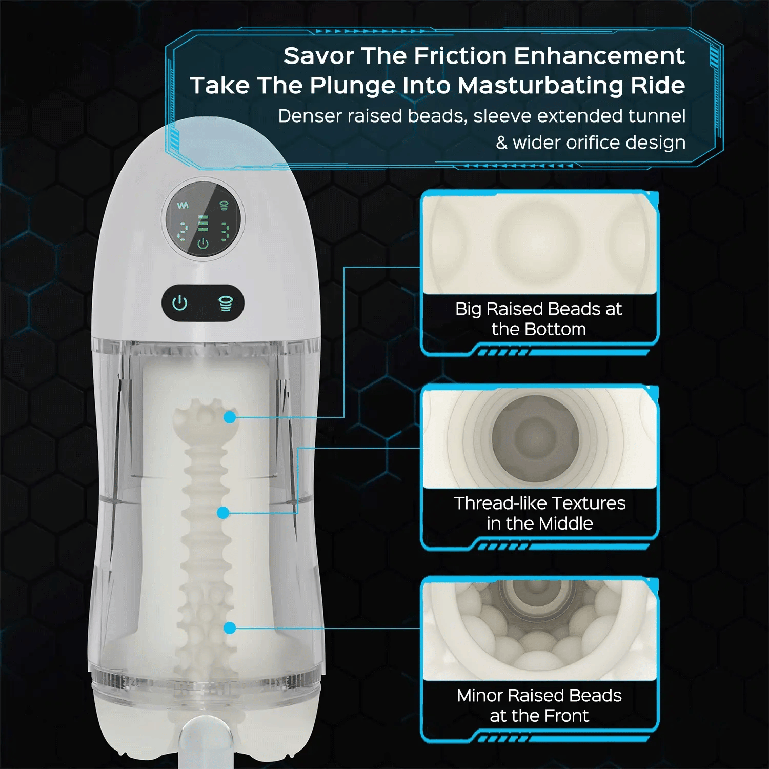 NO.10--Automatic Sucking Vibrating Male Masturbator