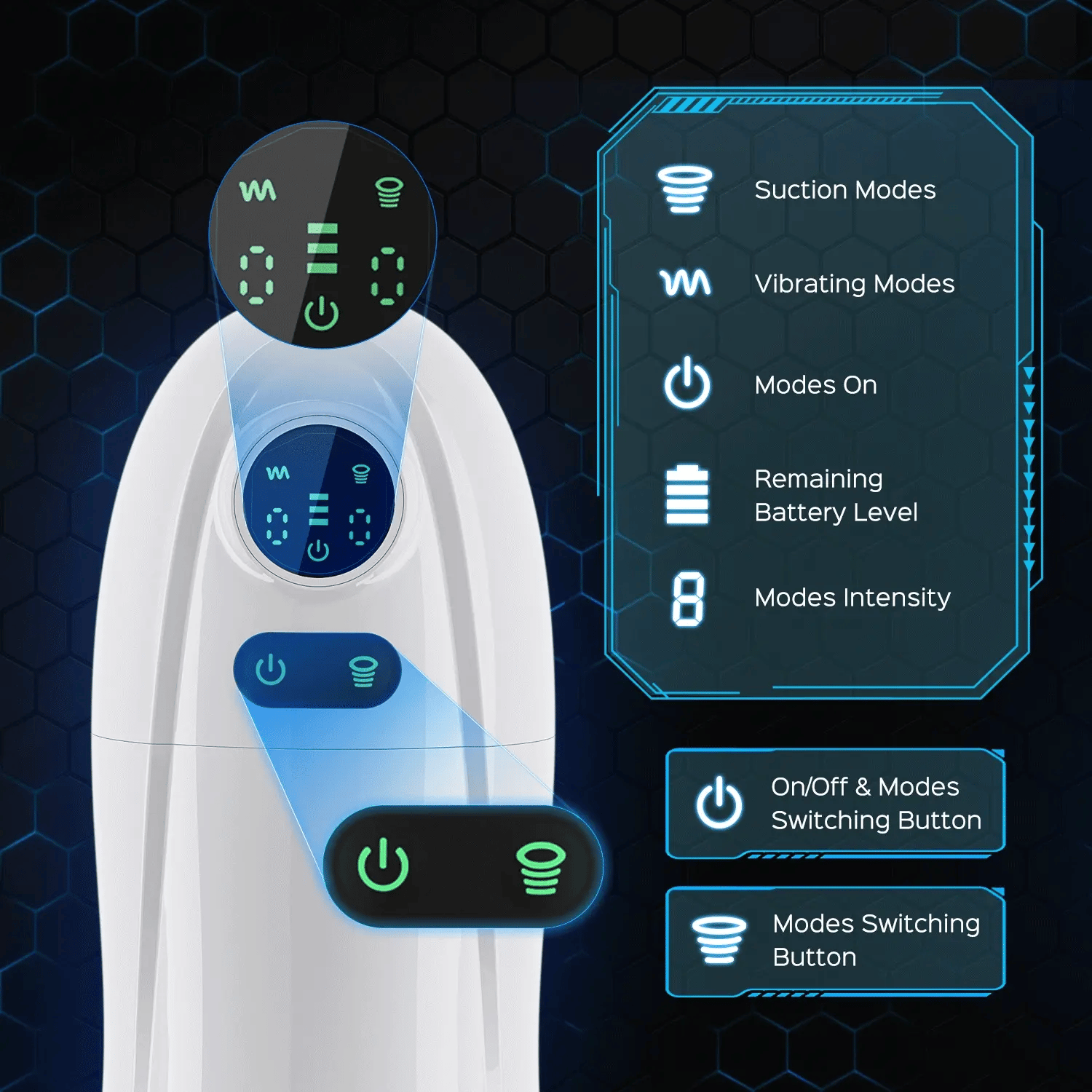 NO.10--Automatic Sucking Vibrating Male Masturbator