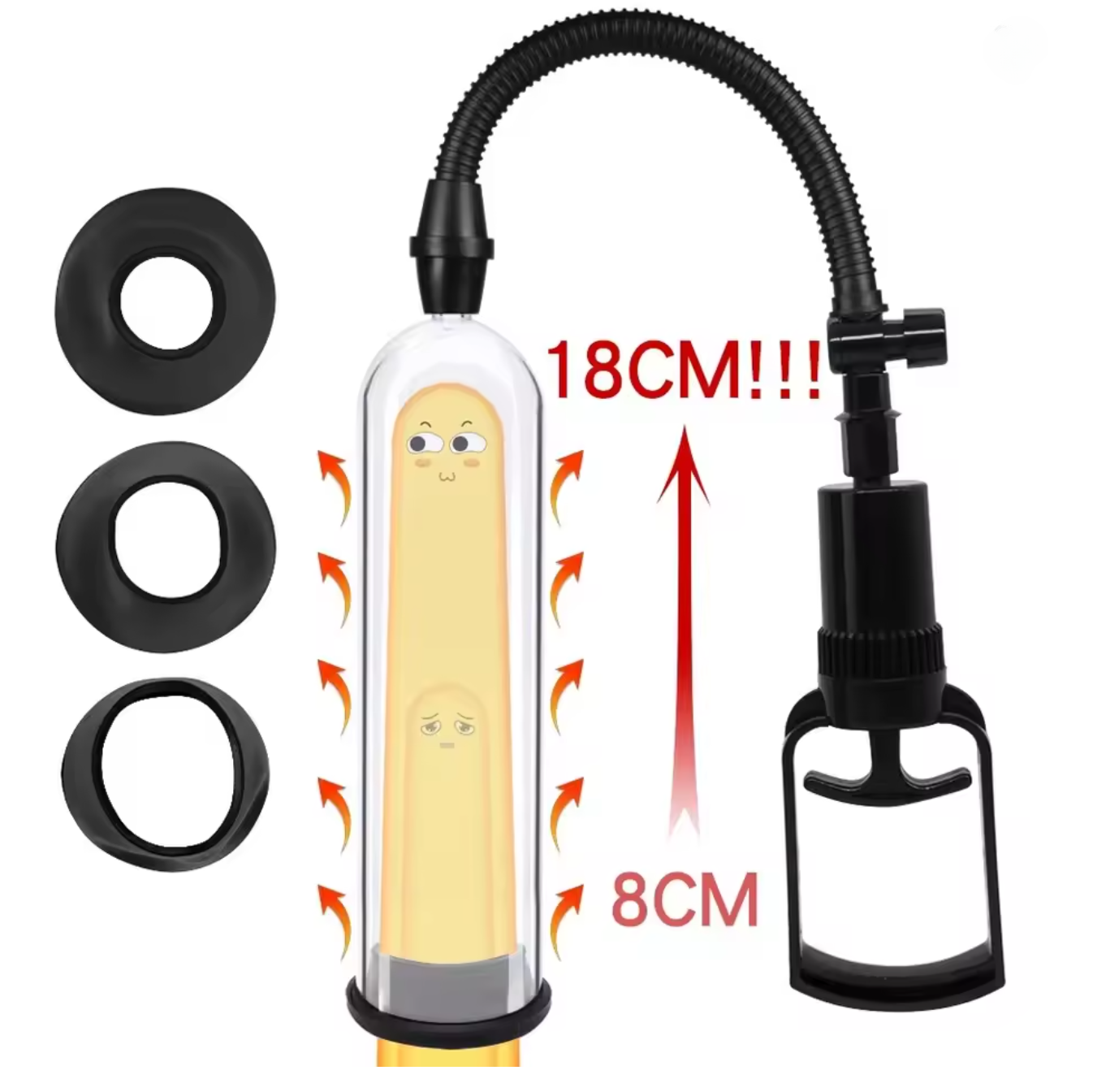 NO.9--Male Penis Pump Manual Enhancement Erection Trainer