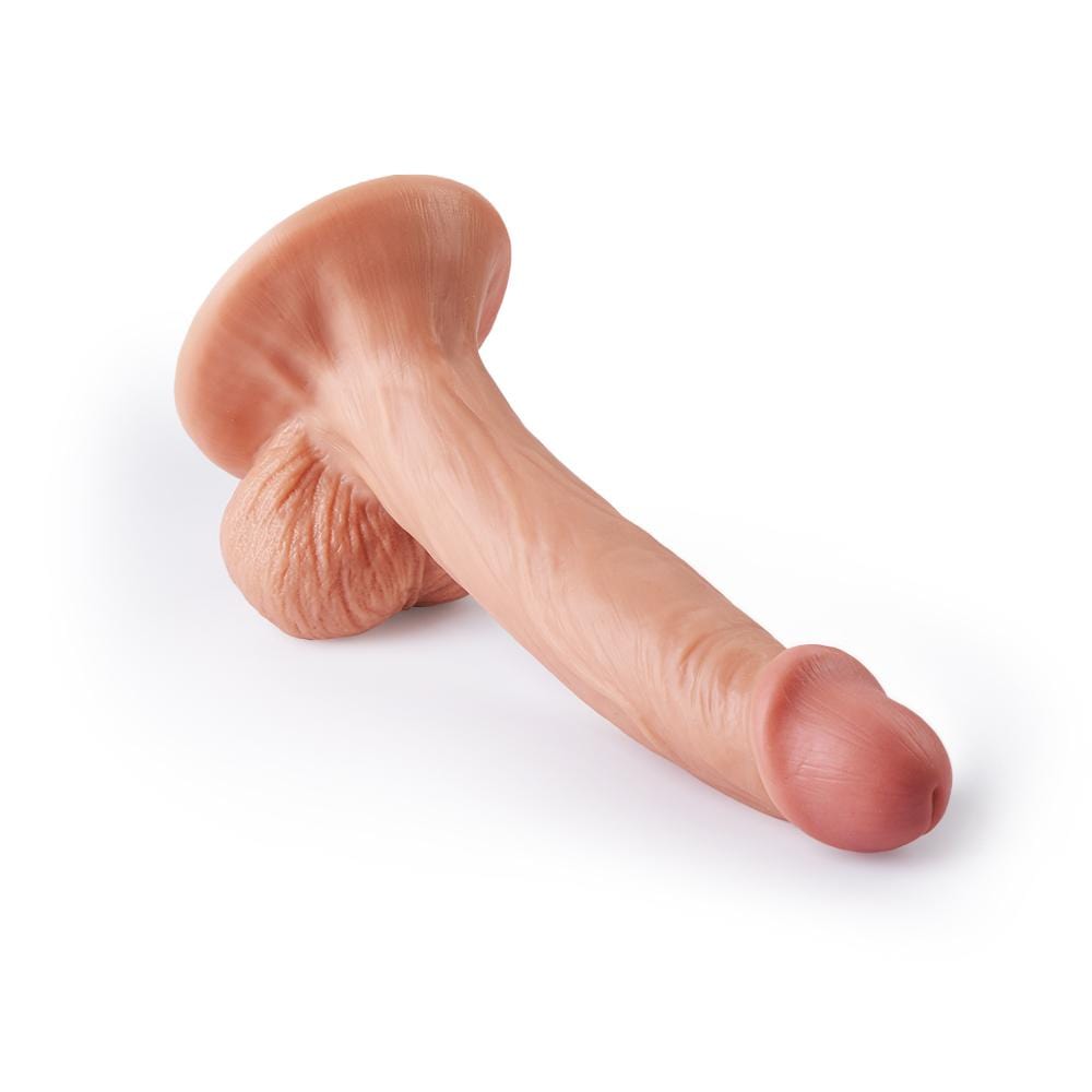 NO.2--7.5" （19.5 cm）Realistic Dildo with Suction Base & 3D Balls