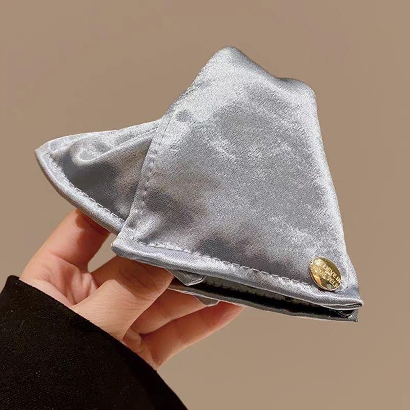 ￼ Kẹp Vỏ Sò Vải, Phong Cách Pháp Tối Giản, Dành Cho Nữ, Cảm Giác Cao Cấp, Kẹp Tóc, Kẹp Cá Mập, Phụ Kiện Tóc, Hàng Mới Về Năm 2025, Thiết Kế Thanh Lịch