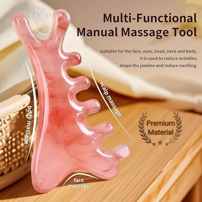 Rosemary Beauty | Lược Mát-Xa 4in1 Màu Hồng - Giải Mệt Cơ Vai Dịu Dàng Hằng Ngày