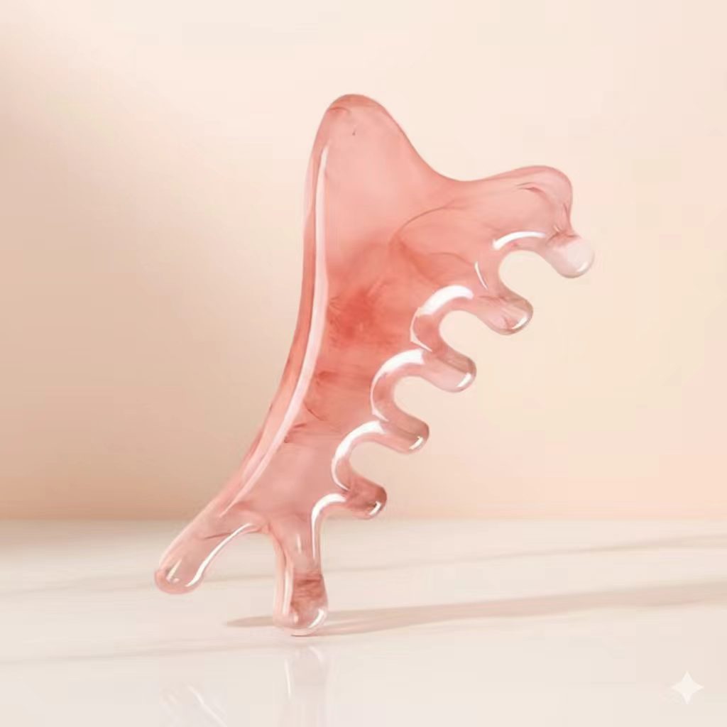 Rosemary Beauty | Lược Mát-Xa 4in1 Màu Hồng - Giải Mệt Cơ Vai Dịu Dàng Hằng Ngày