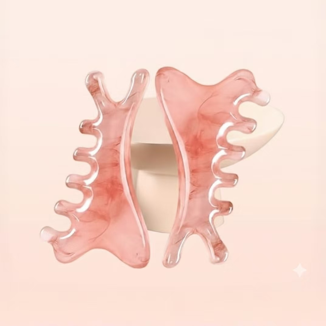 Rosemary Beauty | Lược Mát-Xa 4in1 Màu Hồng - Giải Mệt Cơ Vai Dịu Dàng Hằng Ngày