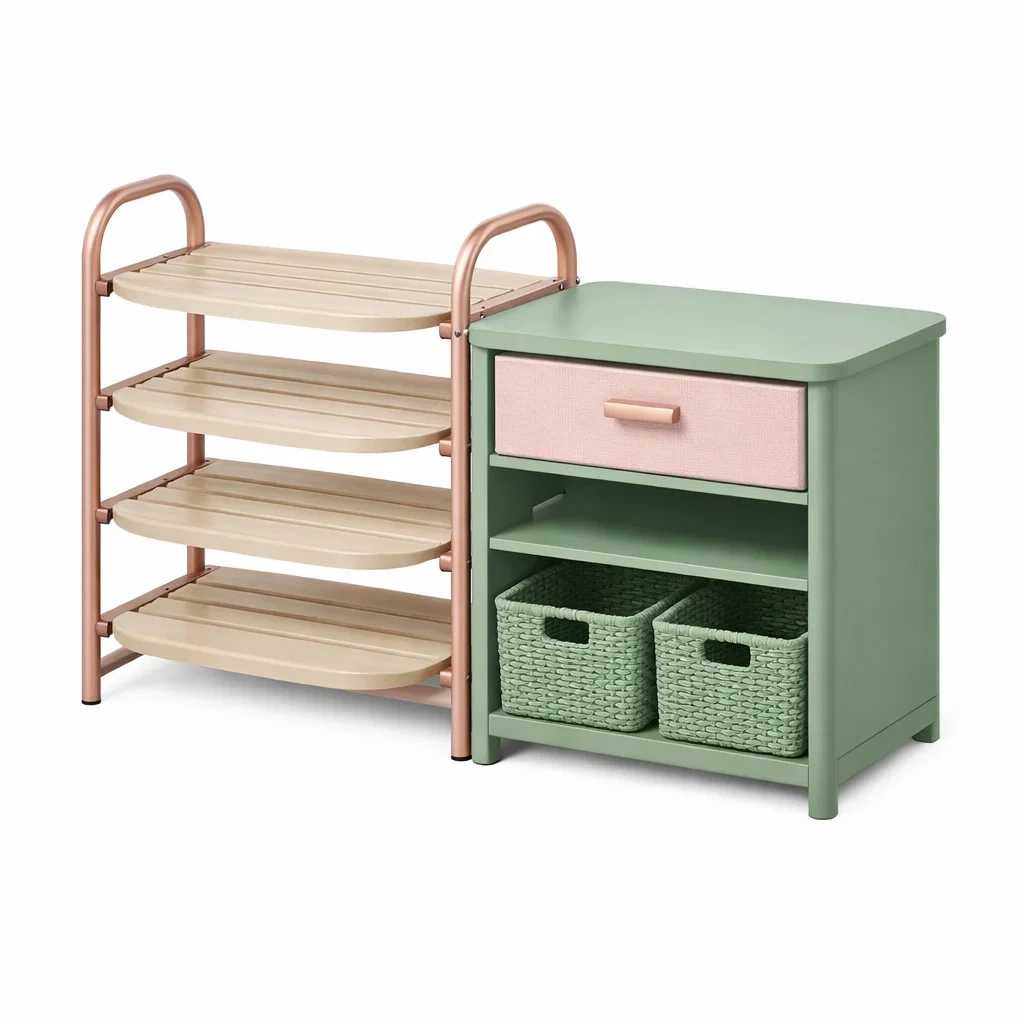 Modular Shelf Cabinet with Drawer C Green-timbercabinhome