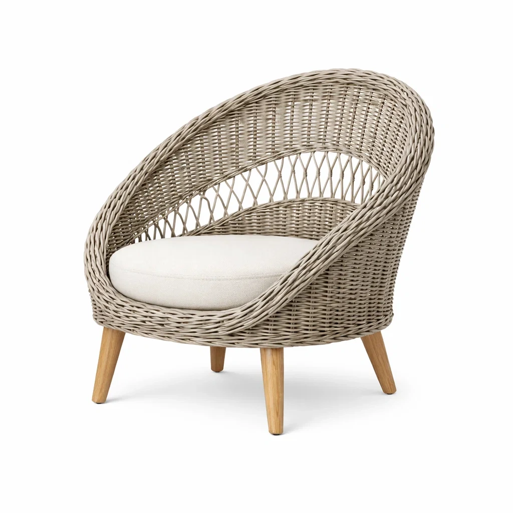 Rattan outdoor chairs