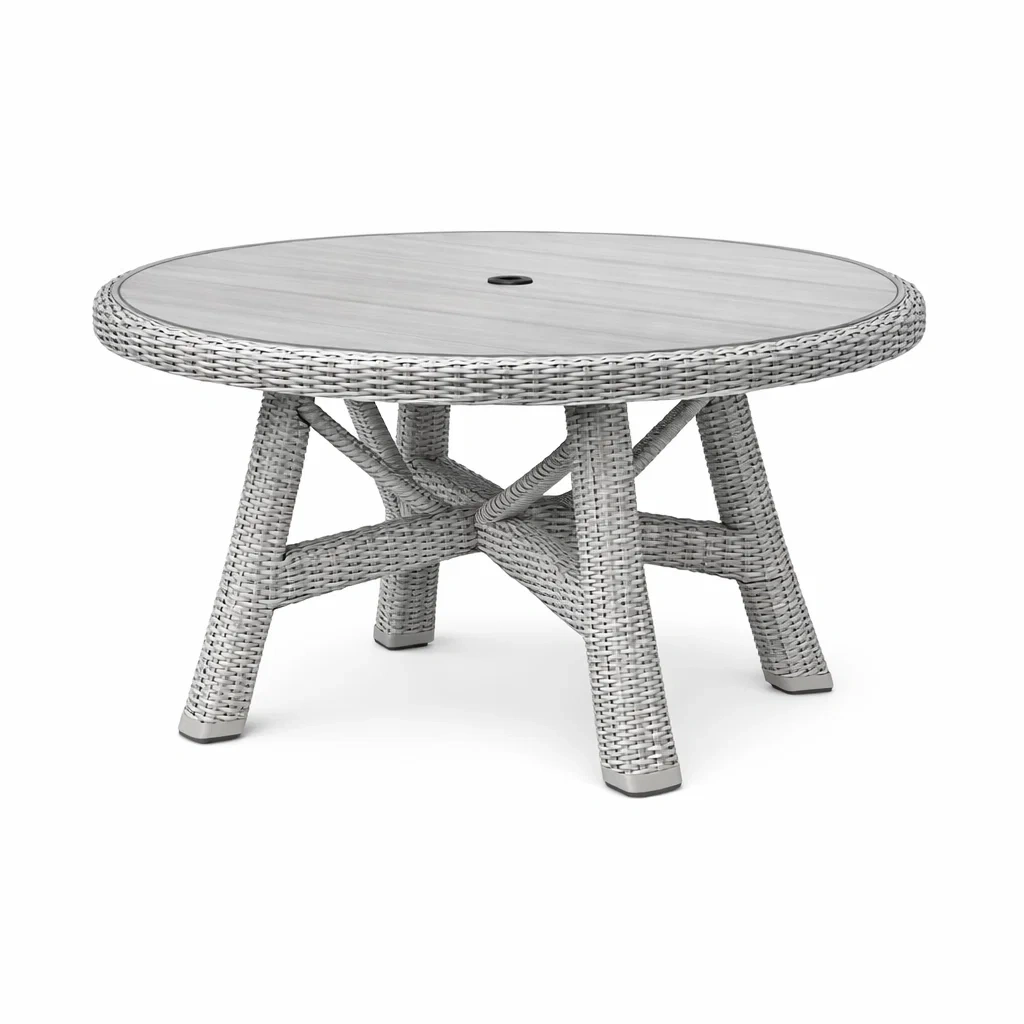 Rattan outdoor table