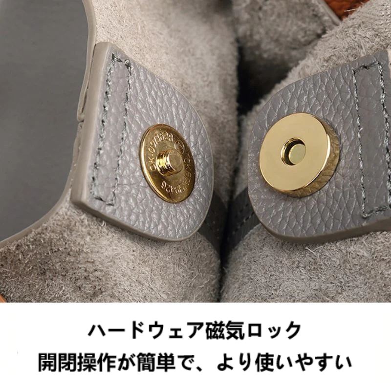 本牛革使用 レディース「ライチ」風テクスチャーレザーバッグ（高級一品）