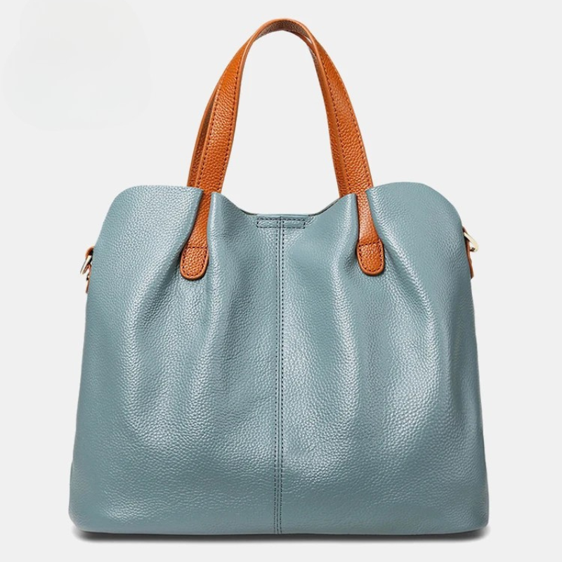 Дамски кожени чанти от автентична говежда кожа с текстура “личи” (първи клас качество)