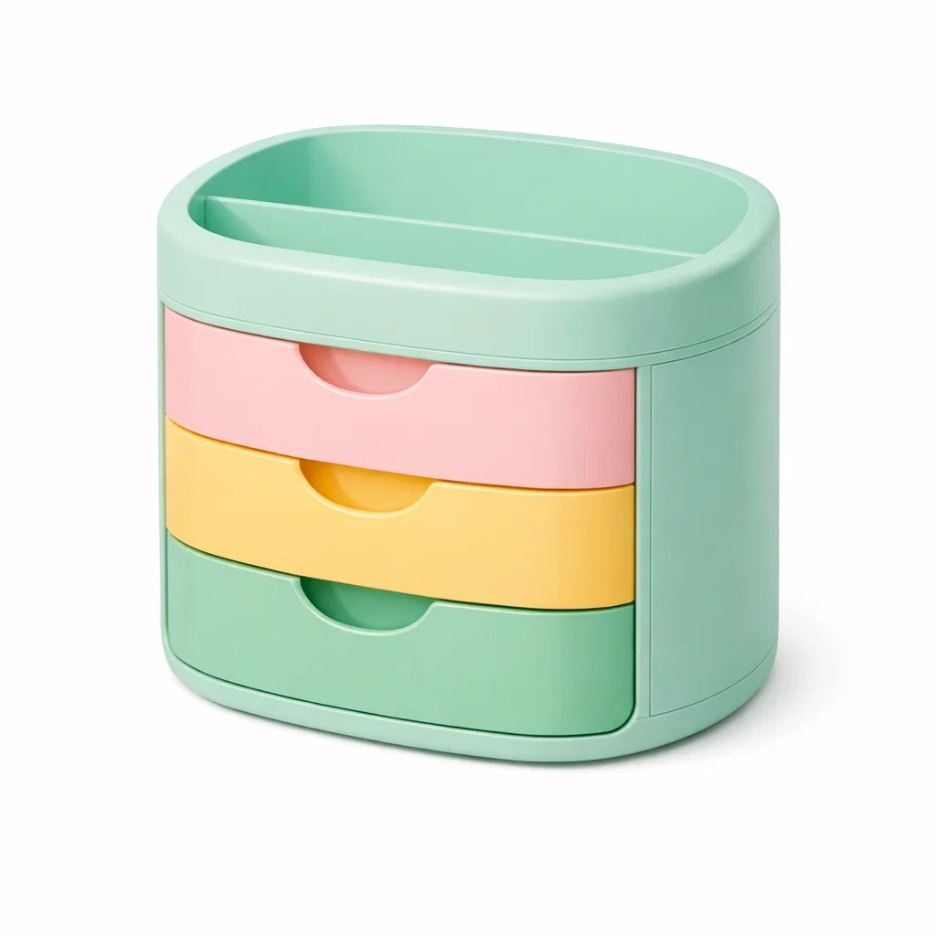 Mint Green Multi Drawer Desktop Box-timberlynest