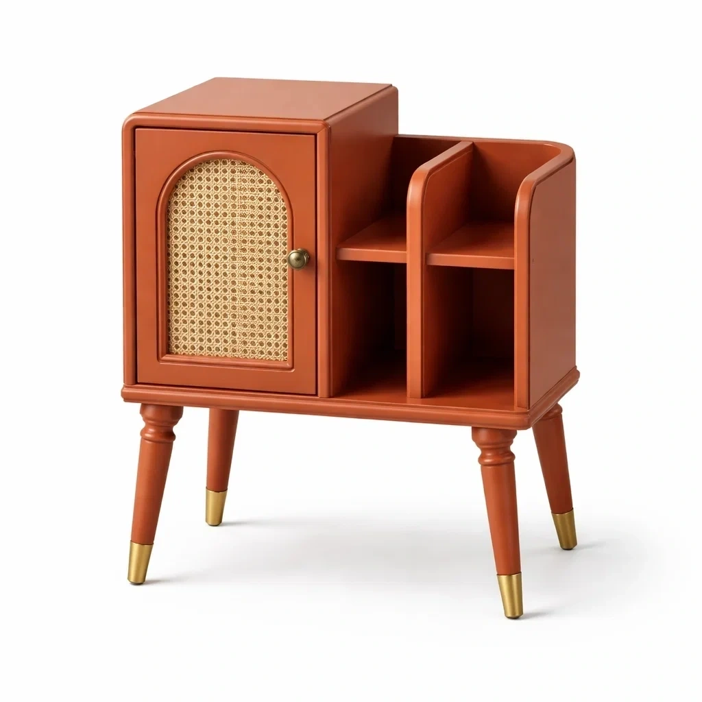 Terracotta Small Storage Cabinet-basebraid