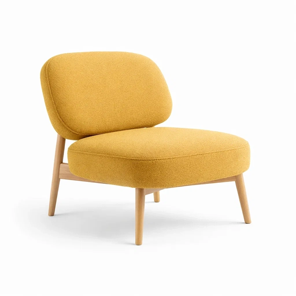 Mustard Fabric Sofa-basebraid