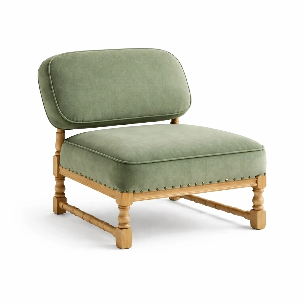 Sage Green Upholstered Sofa-basebraid