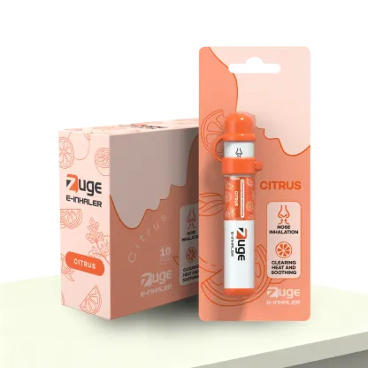 E-Inhaler-Citrus
aromatherapy
Glycerin, Menthol, Peppermint Essential Oil, Blumea Balsamifera Extract