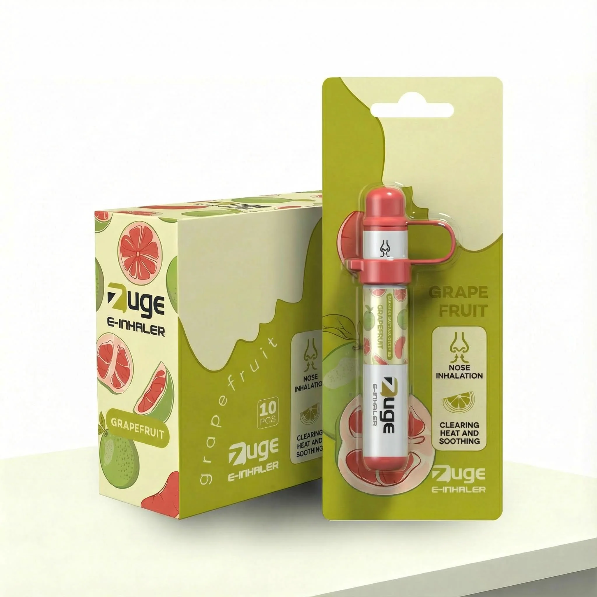 E-Inhaler-GRAPEFRUIT
aromatherapy
Glycerin, Menthol, Peppermint Essential Oil, Blumea Balsamifera Extract