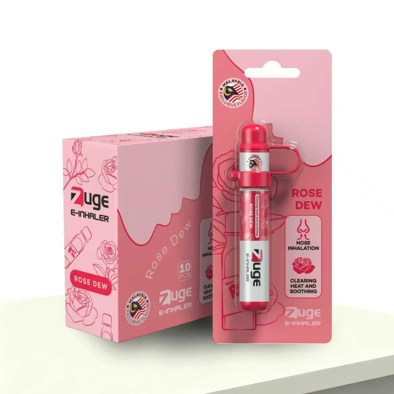 E-Inhaler-ROSE DEW
aromatherapy
Glycerin, Menthol, Peppermint Essential Oil, Blumea Balsamifera Extract