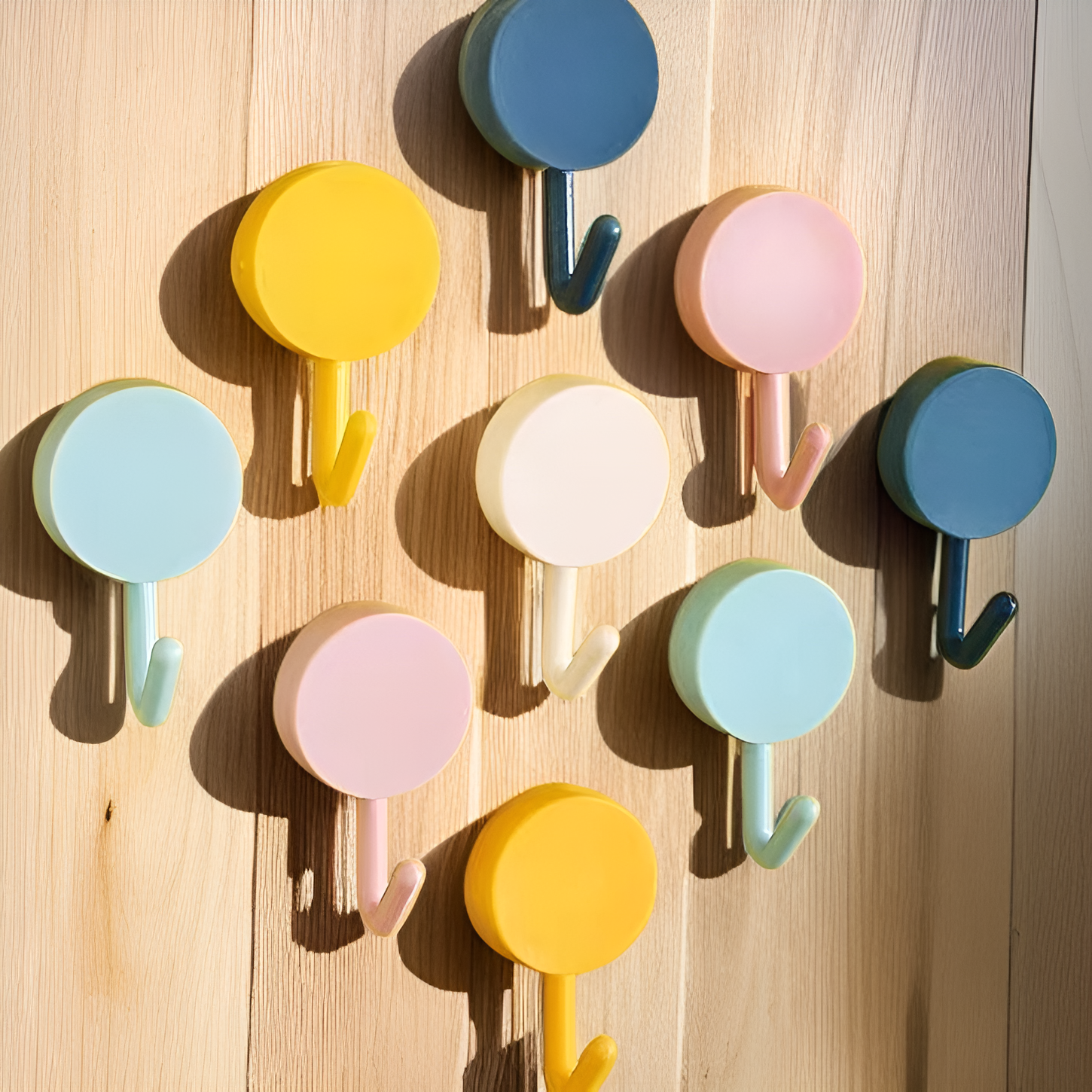 No-drill hooks for home and office organization