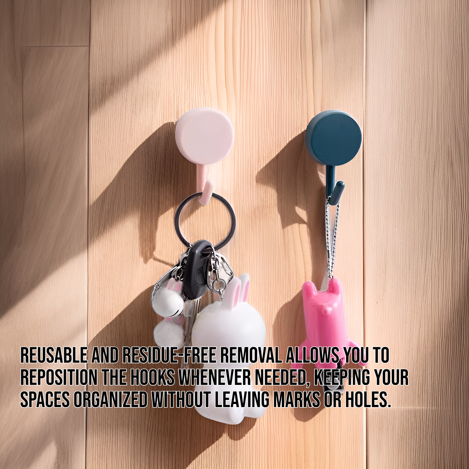 Easy installation of nail-free adhesive hooks