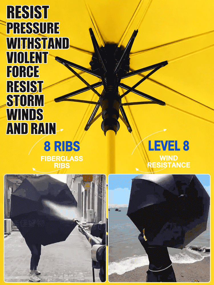Typhoon-Proof & Storm-Resistant Reinforced Umbrella