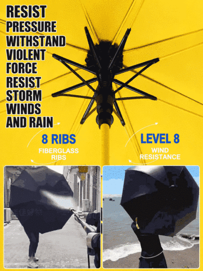 Typhoon-Proof & Storm-Resistant Reinforced Umbrella