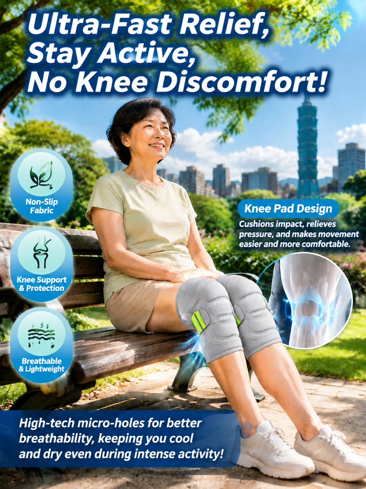 No-Slip, No-Binding Meniscus & Patella Knee Brace