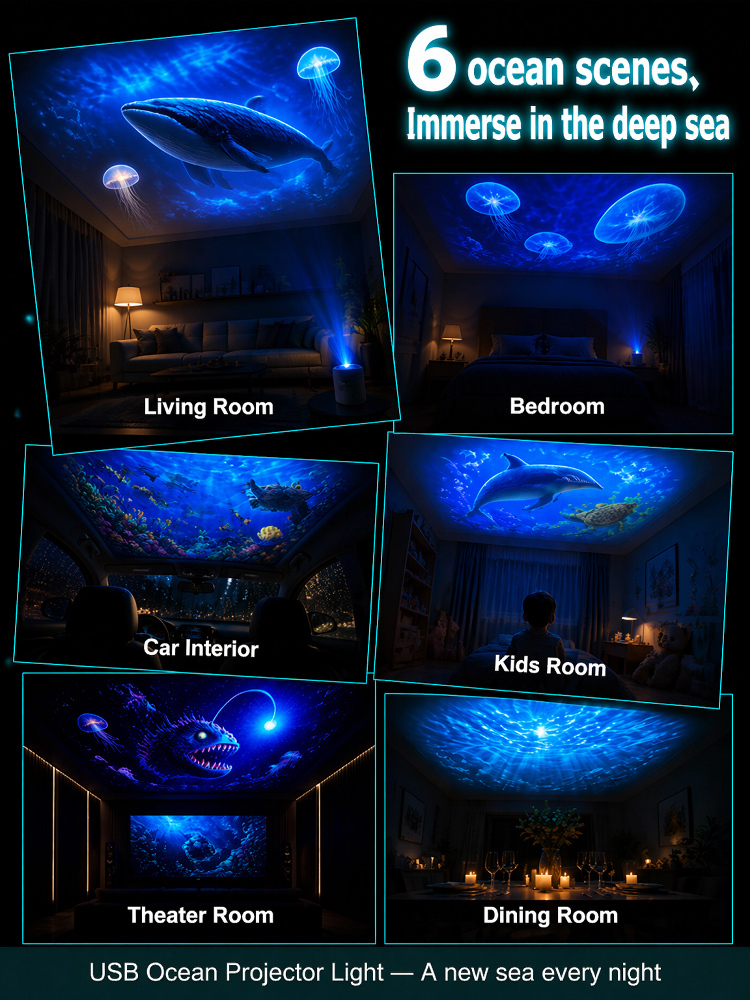 Creative deep sea projection lamp