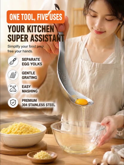 Multi-functional Stainless Steel Grinding Spoon