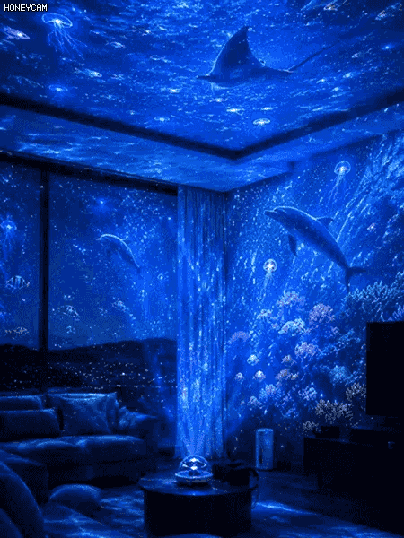 4K Ultra HD Holographic Floating Aurora Star Projector