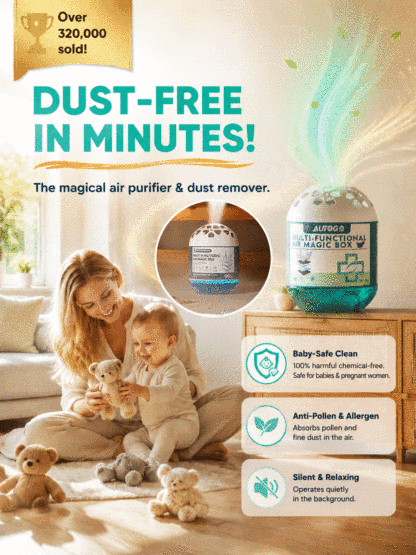 [Baby & Mom Safe Purification] Whole-House Dust Buster Smart Vacuum Cube