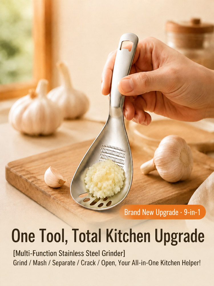 Multi-functional Stainless Steel Grinding Spoon