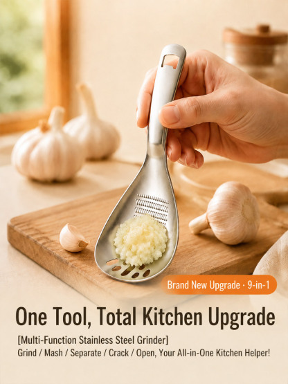 Multi-functional Stainless Steel Grinding Spoon