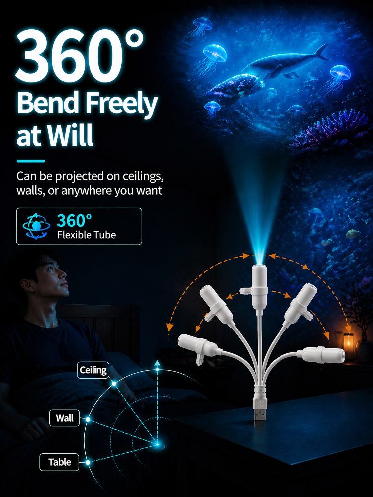 Creative deep sea projection lamp