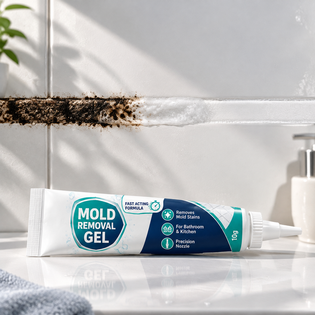 🧼✨ Erős Mélyrehatoló Penészeltávolító Gél Makacs és Régi Penész Ellen - Tiszta Szilikon és Fuga 🌿
