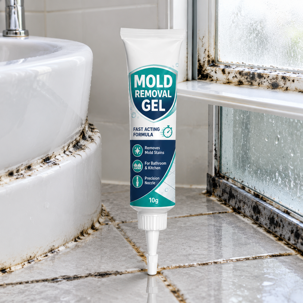 🧼✨ Erős Mélyrehatoló Penészeltávolító Gél Makacs és Régi Penész Ellen - Tiszta Szilikon és Fuga 🌿