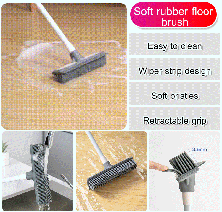 Retractable TPR Soft Floor Brush