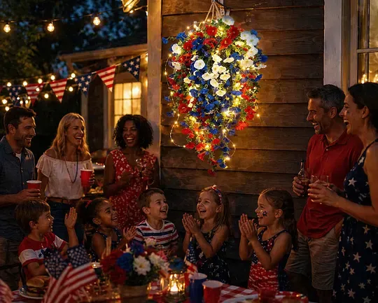 ✨Függetlenség Napi Akció❤️🤍💙 🇺🇸 Piros, fehér és kék virágok Amerika 250. születésnapjára – Tökéletes a verandára és a buliba 💐