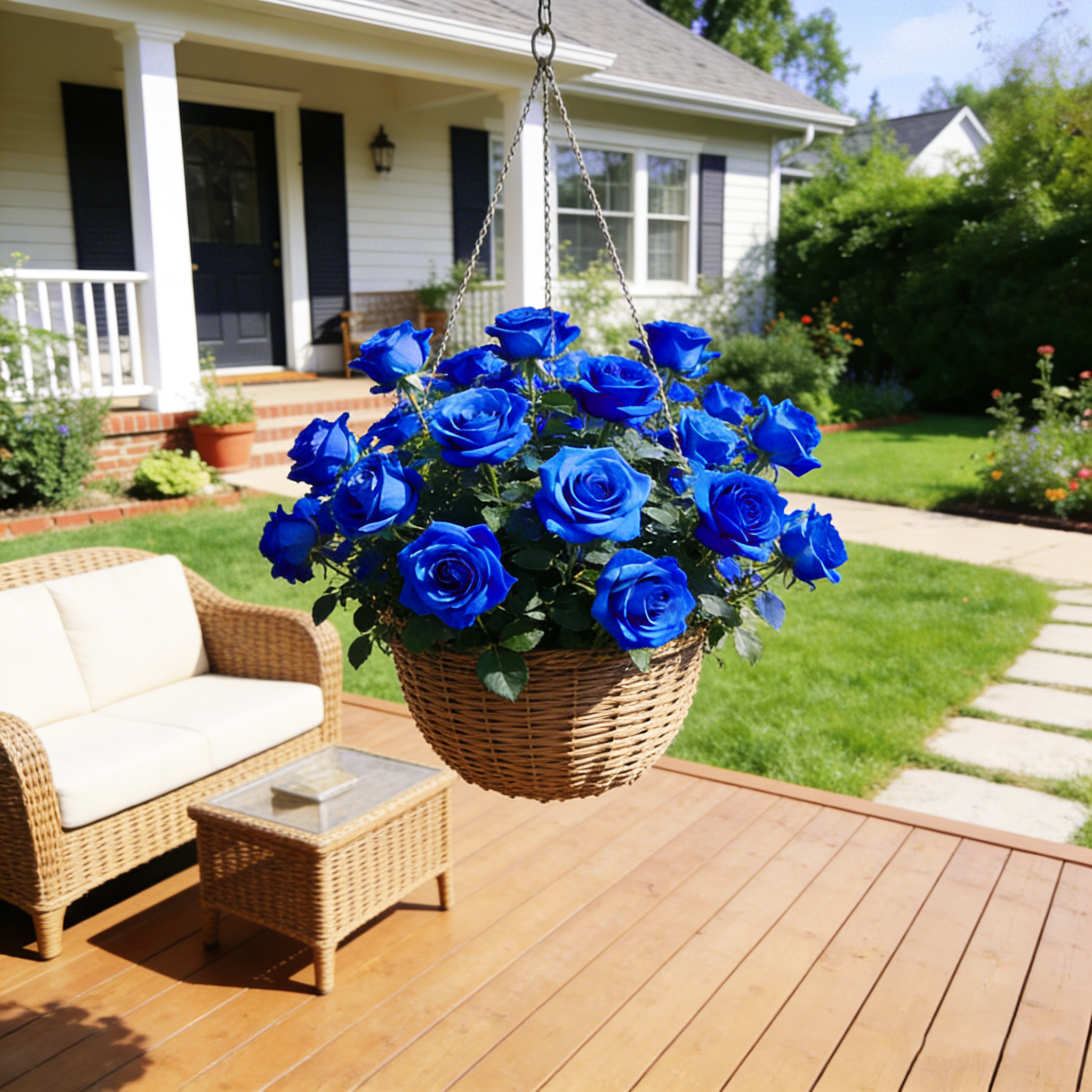 🌹Rare Heirloom Blue Rose Seeds