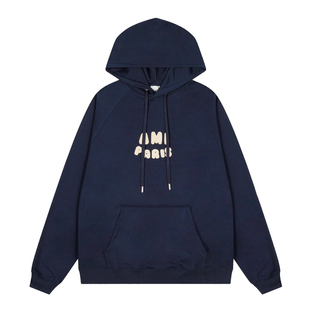  【AMI】刺繍パーカー