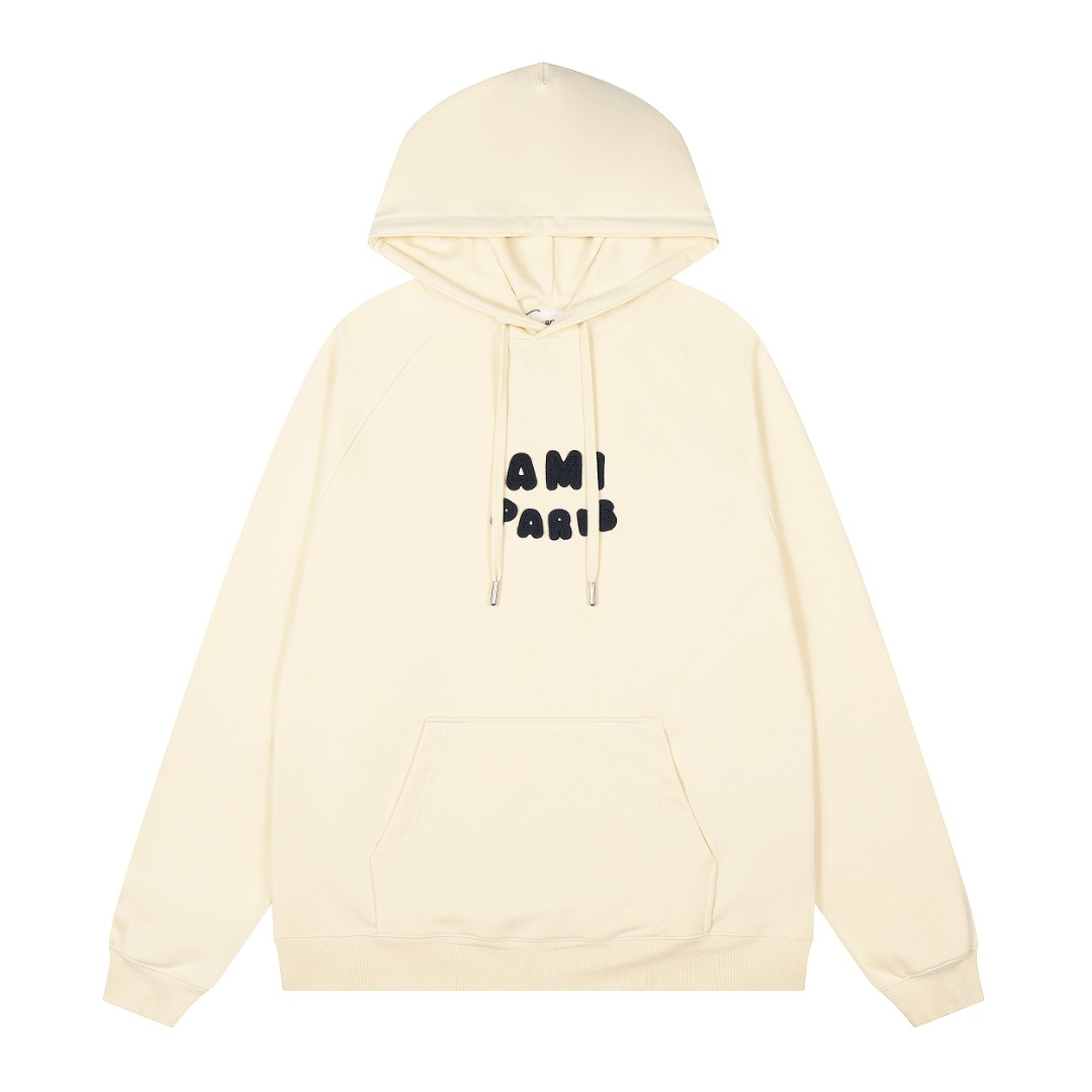  【AMI】刺繍パーカー