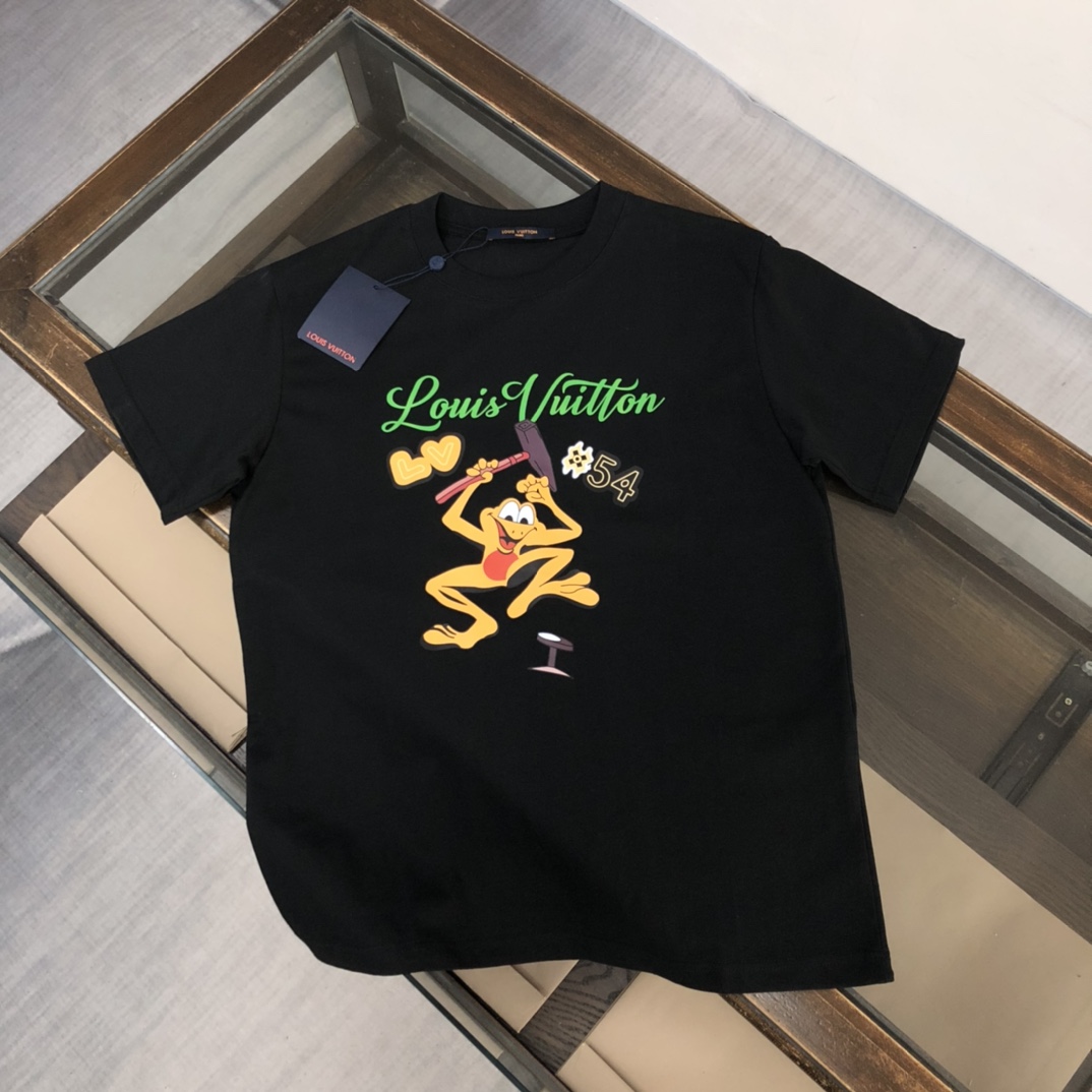 【LOUIS VUITTON】ルイヴィトン 半袖Tシャツ 男女兼用、ご好評に付き再入荷！