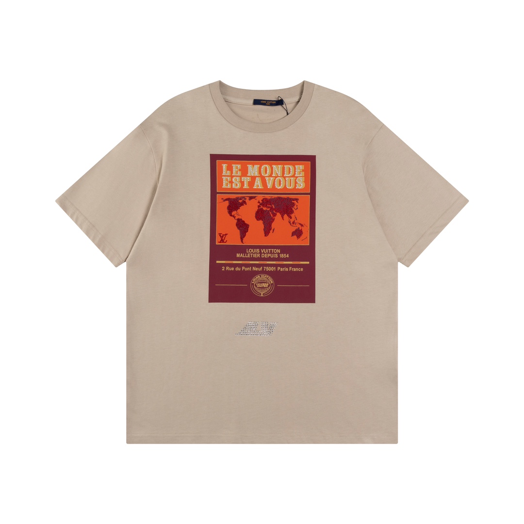 【LOUIS VUITTON】ルイヴィトン 半袖Tシャツ 男女兼用、ご好評に付き再入荷！