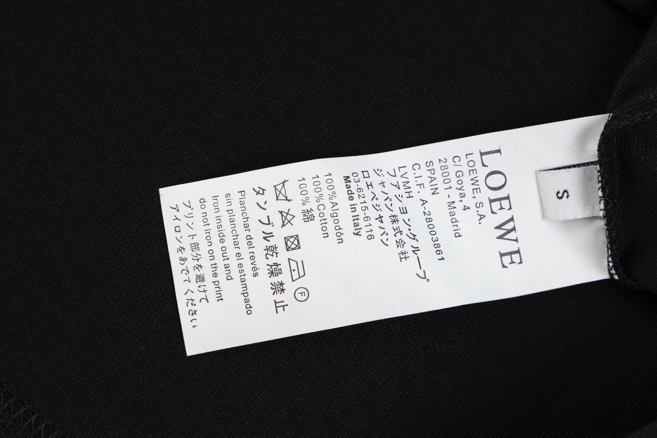 【LOEWE 公式旗艦店】（ロエベ）半袖Tシャツ、ご好評に付き再入荷！