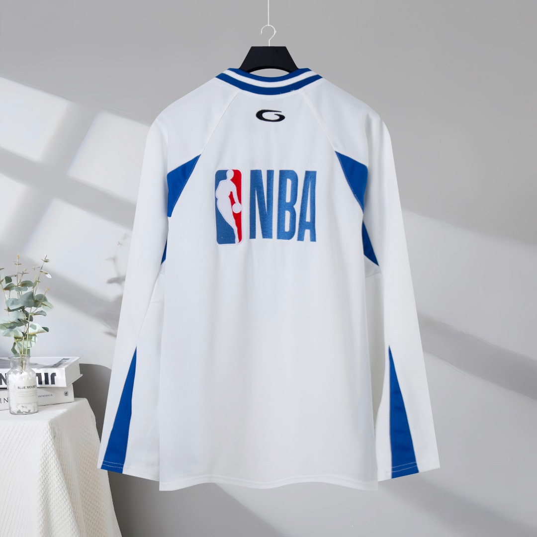 【BALENCIAGA x NBA】長袖 T シャツ メッシュ生地