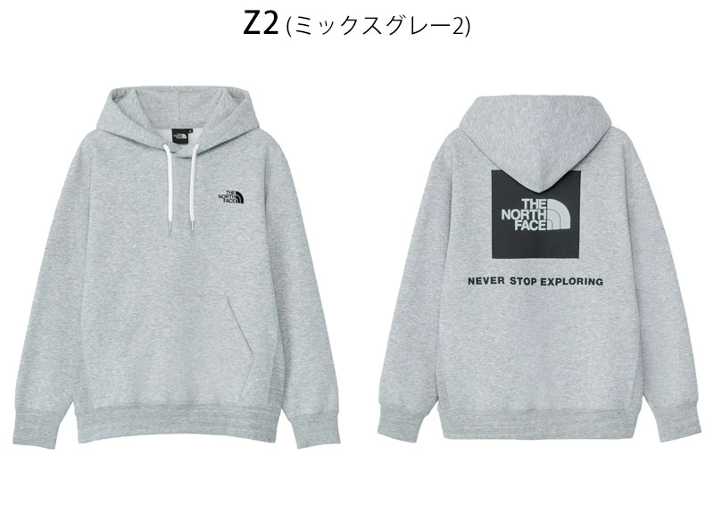 セール THE NORTH FACE バックスクエアロゴフーディー BACK SQUARE LOGO HOODIE フーディー スウェットシャツ NT62348 ユニセックス