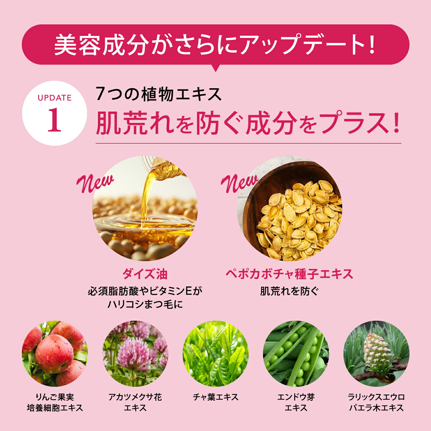 美容成分がさらにアップデート！