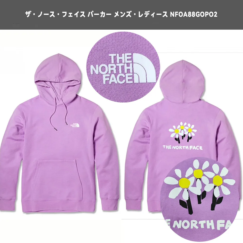 ザ・ノース・フェイス ユニセックス ファン オフホワイト フローラルプリント パーカー（オプション）