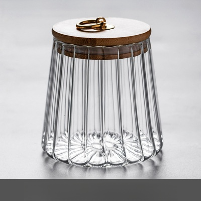 High Borosilicate Glass Sealed Jar with Spoon