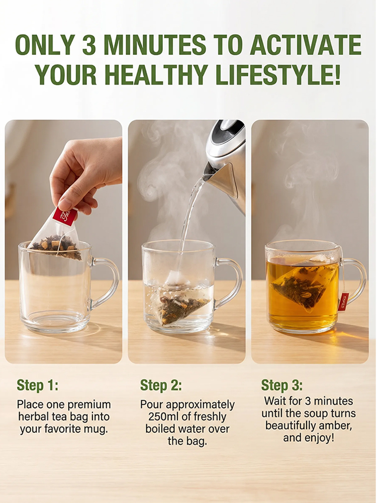 【Mai Luo Tong Da】Smooth Vessel and Revitalize Qi Natural Tea Bags